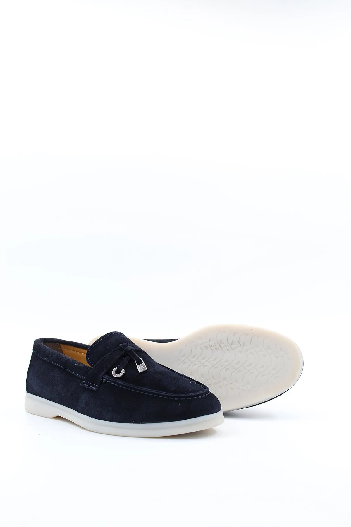 FST Genuine Leather Women's Casual Shoes 819ZA021 Navy Suede - Matamoros