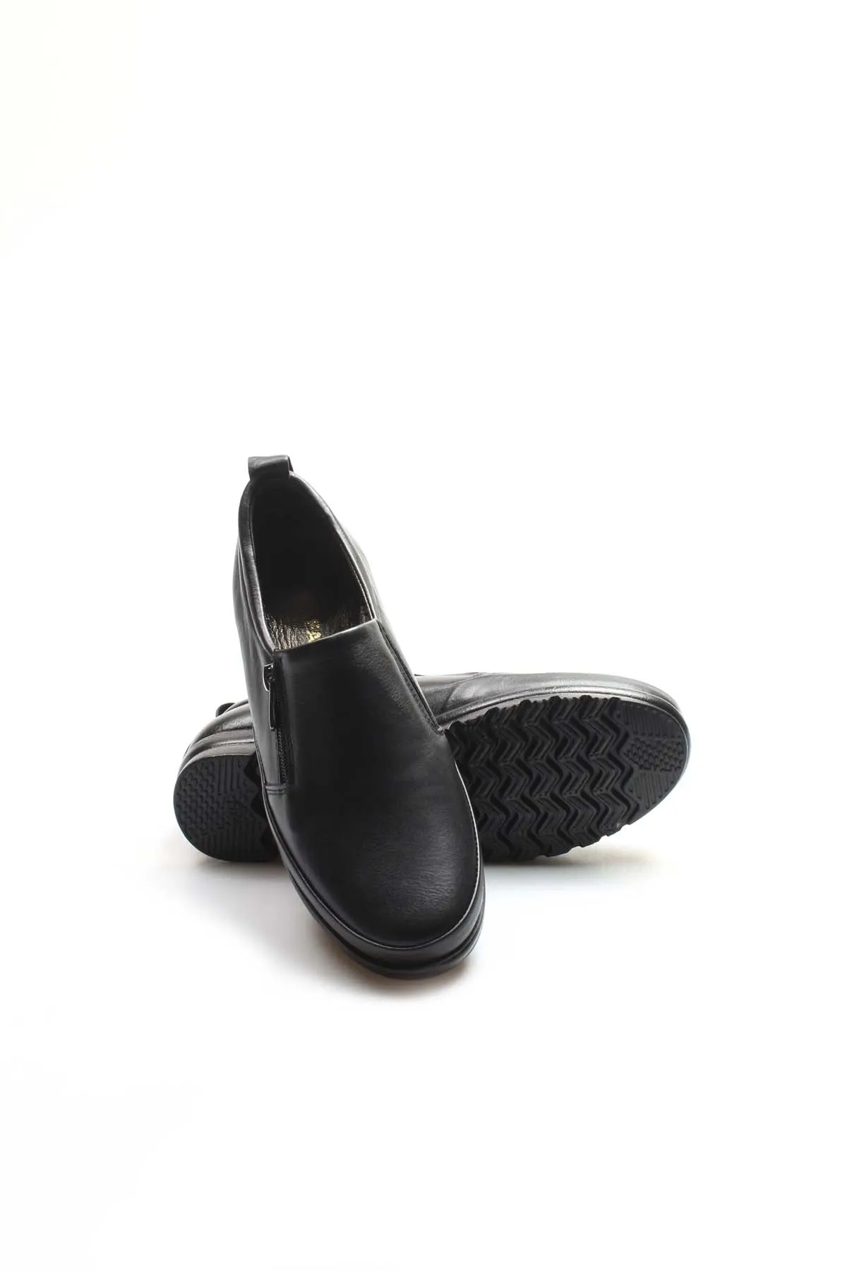 FST Genuine Leather Women's Casual Shoes 881ZA1085 Black - Etten-Leur