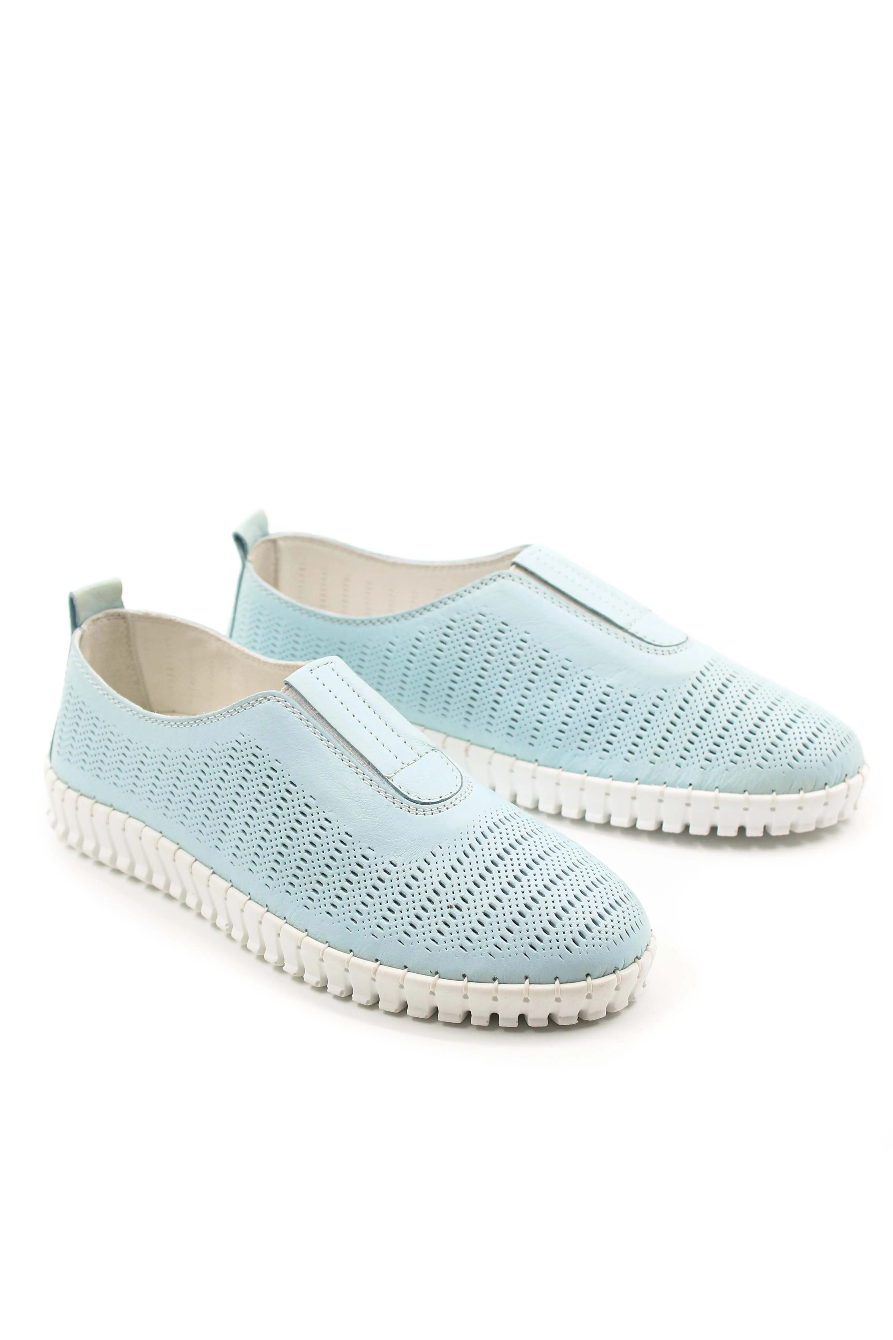 FST Genuine Leather Women's Casual Shoes 934ZA106LZR Blue - Ixtlahuacán de los Membrillos