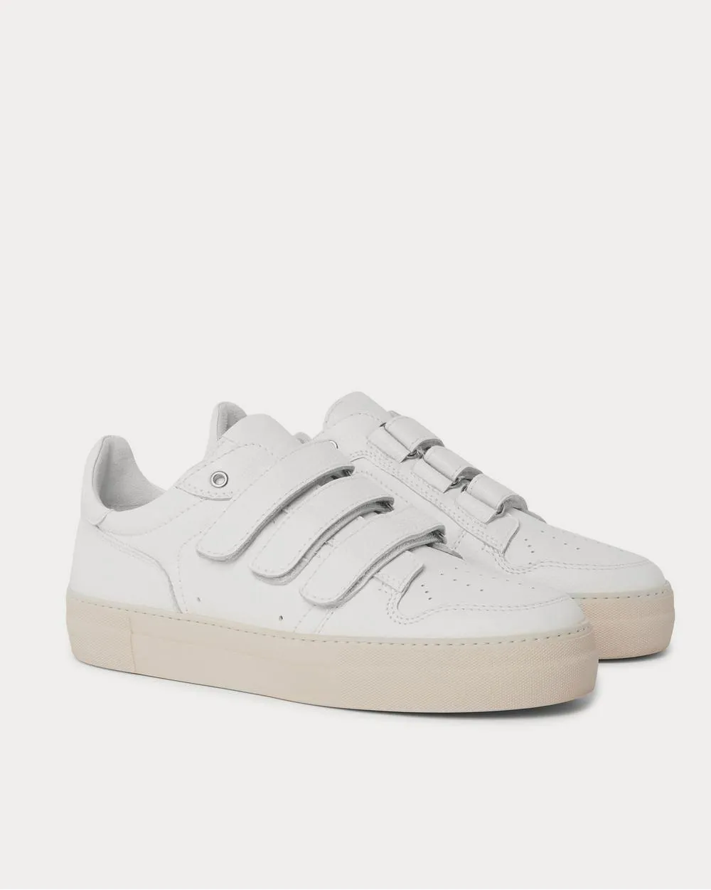 Full-Grain Leather  White low top sneakers