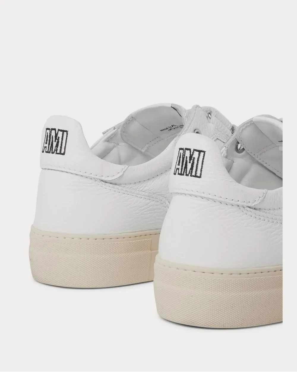 Full-Grain Leather  White low top sneakers