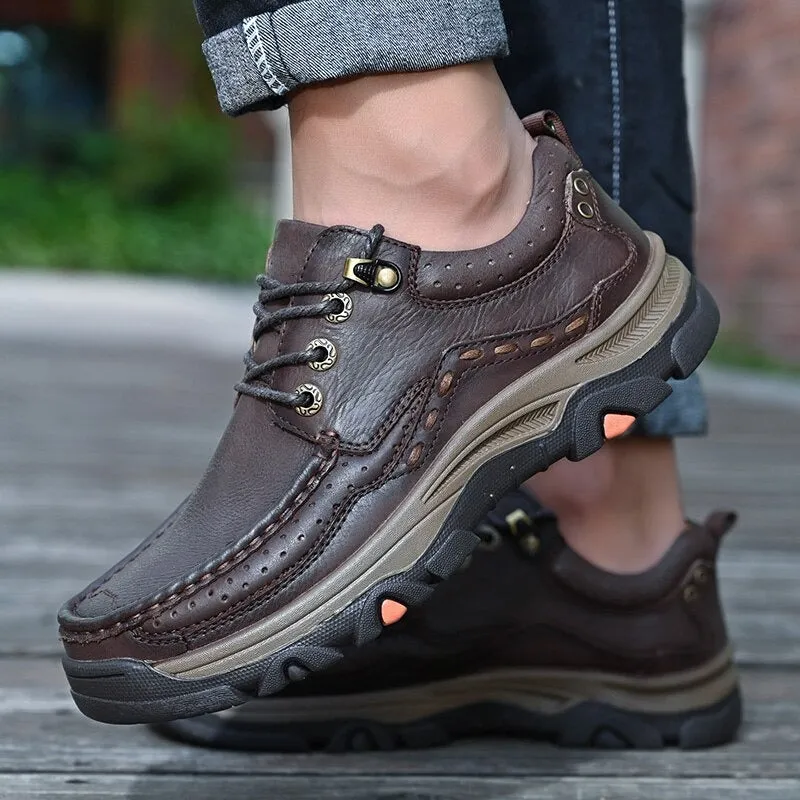 Genuine Leather Flats Shoes