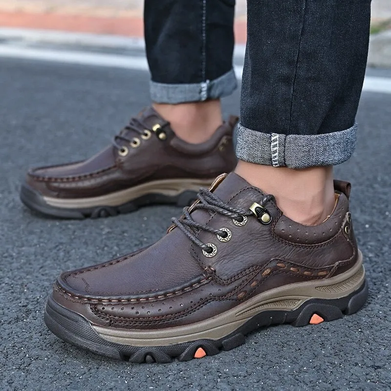Genuine Leather Flats Shoes