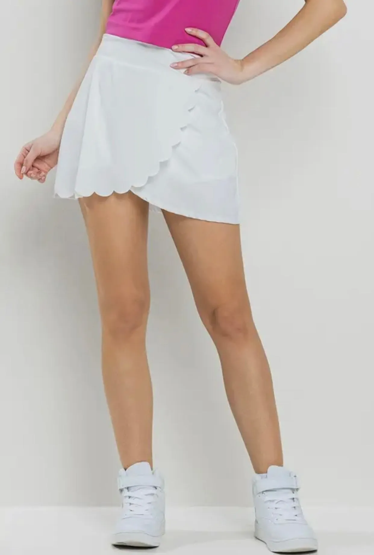 Girls Just Wanna Have Fun Scalloped Skirt