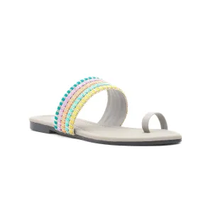 Grey Casual Chappal CL1254