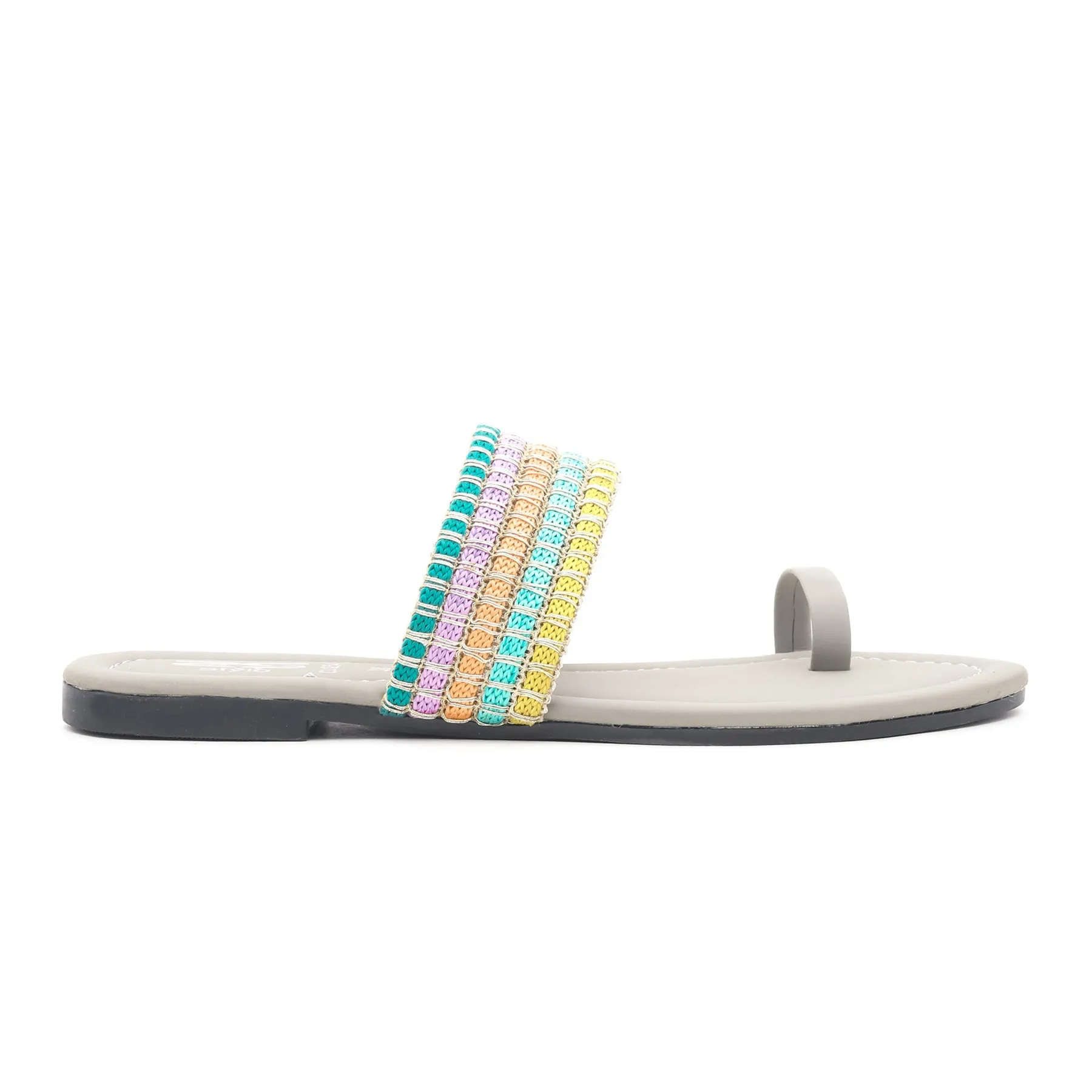 Grey Casual Chappal CL1254
