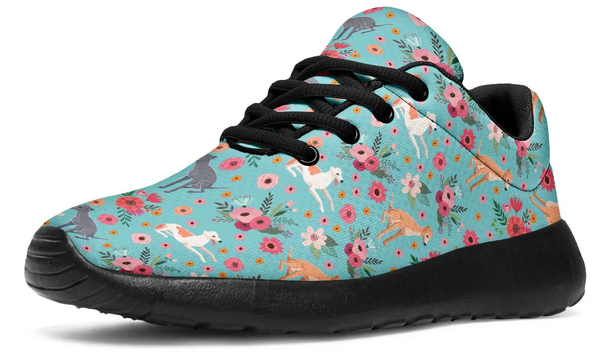 Greyhound Flower Athletic Sneakers