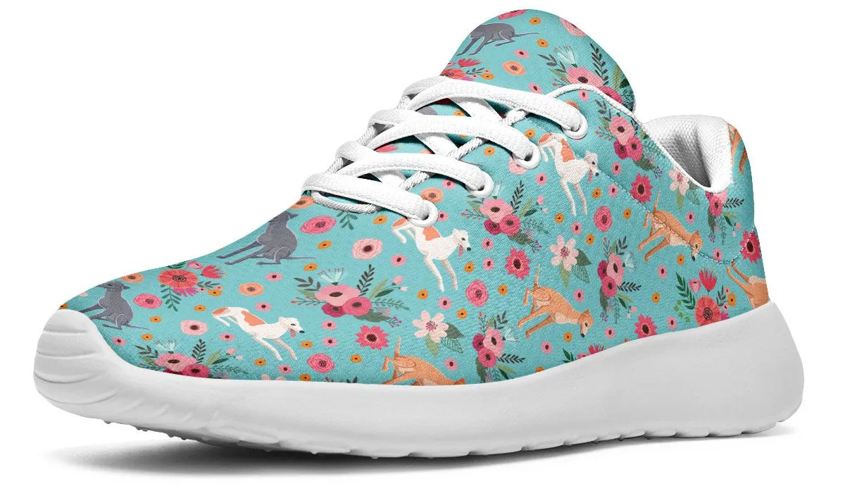 Greyhound Flower Athletic Sneakers