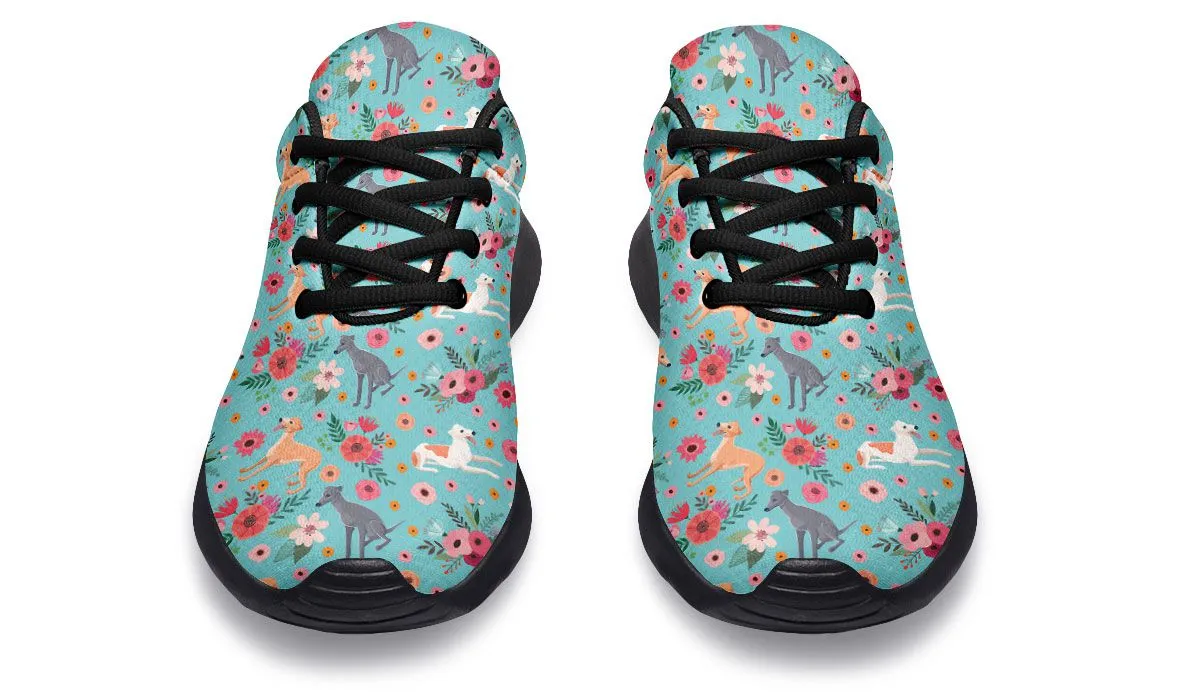 Greyhound Flower Athletic Sneakers