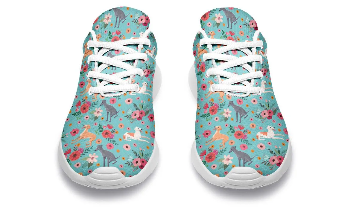 Greyhound Flower Athletic Sneakers