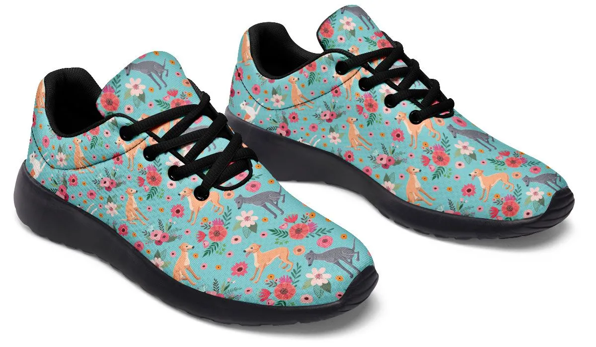 Greyhound Flower Athletic Sneakers