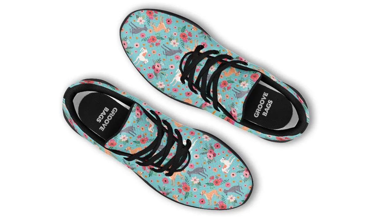 Greyhound Flower Athletic Sneakers