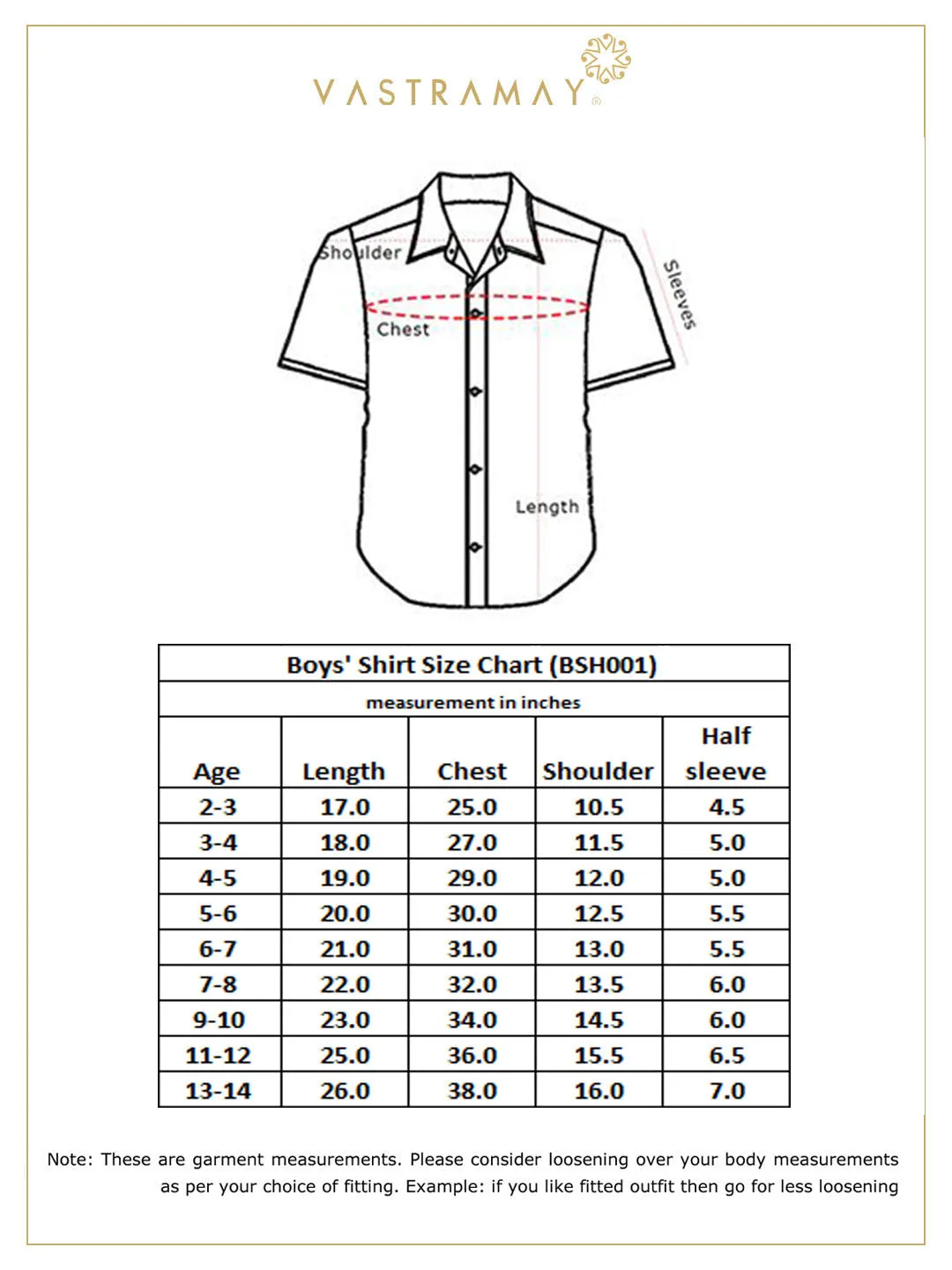 Jashvi Boys' Gold Silk Short Sleeves Ethnic Shirt