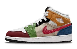 Jordan 1 Mid SE Multi-Piece Messy Room (GS)