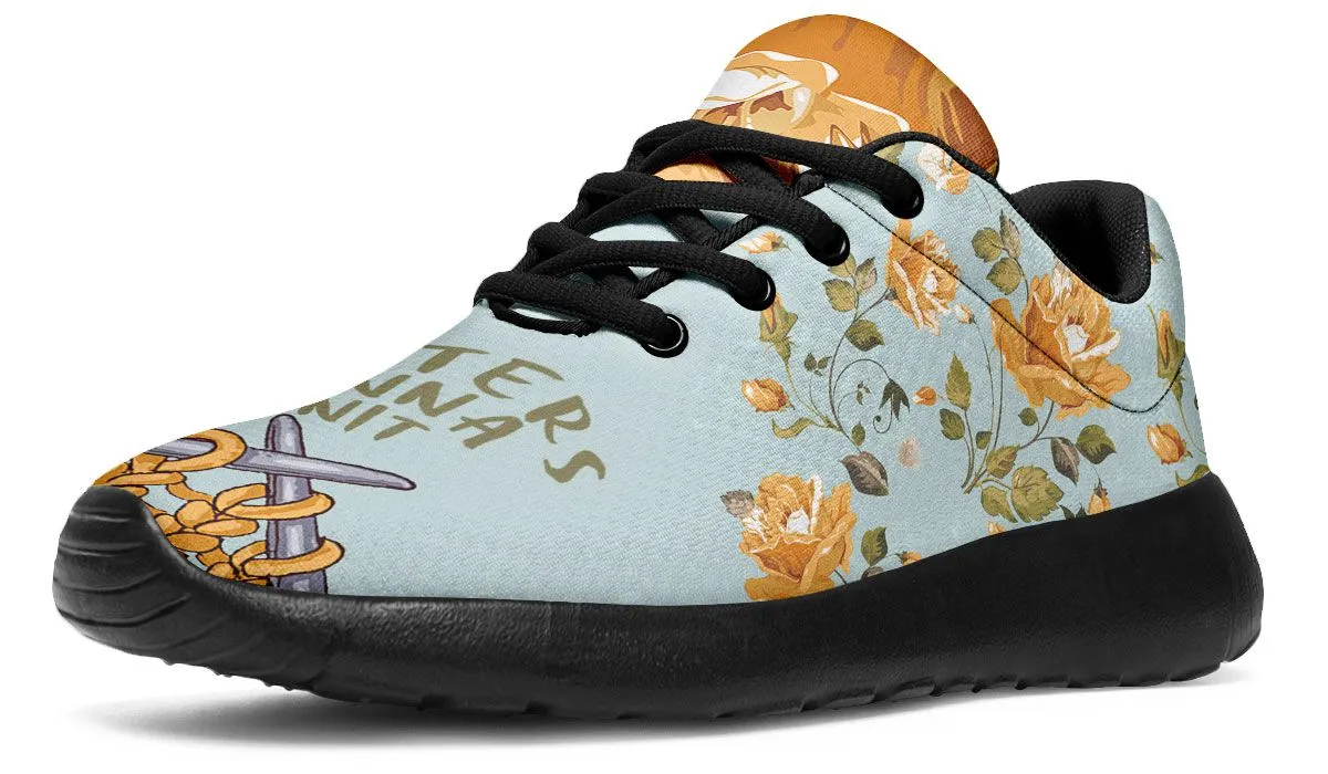 Knitters Gonna Knit Athletic Sneakers
