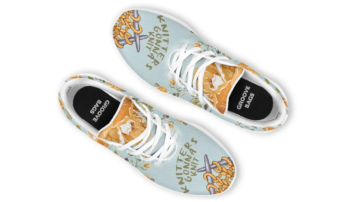 Knitters Gonna Knit Athletic Sneakers