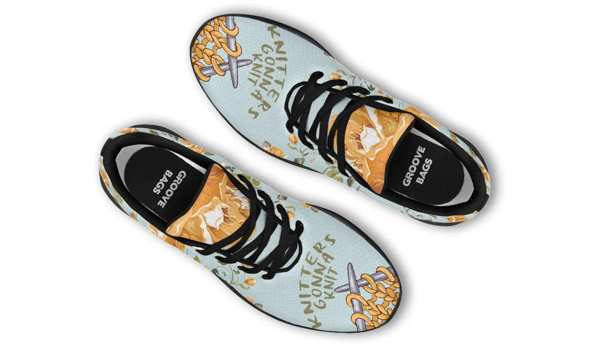 Knitters Gonna Knit Athletic Sneakers