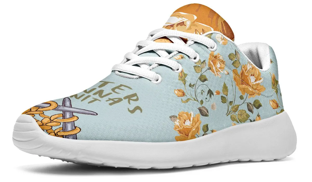 Knitters Gonna Knit Athletic Sneakers