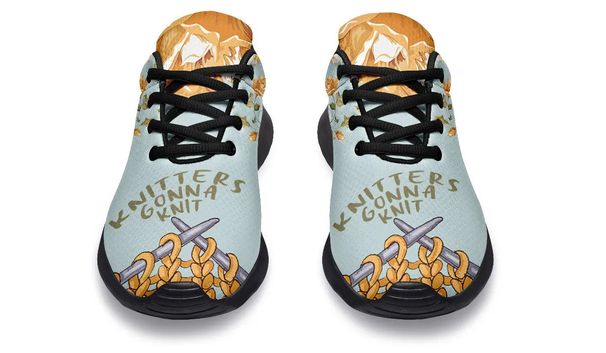 Knitters Gonna Knit Athletic Sneakers