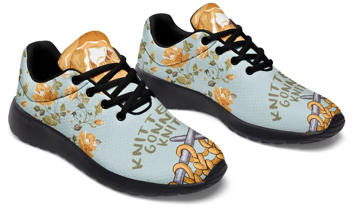 Knitters Gonna Knit Athletic Sneakers
