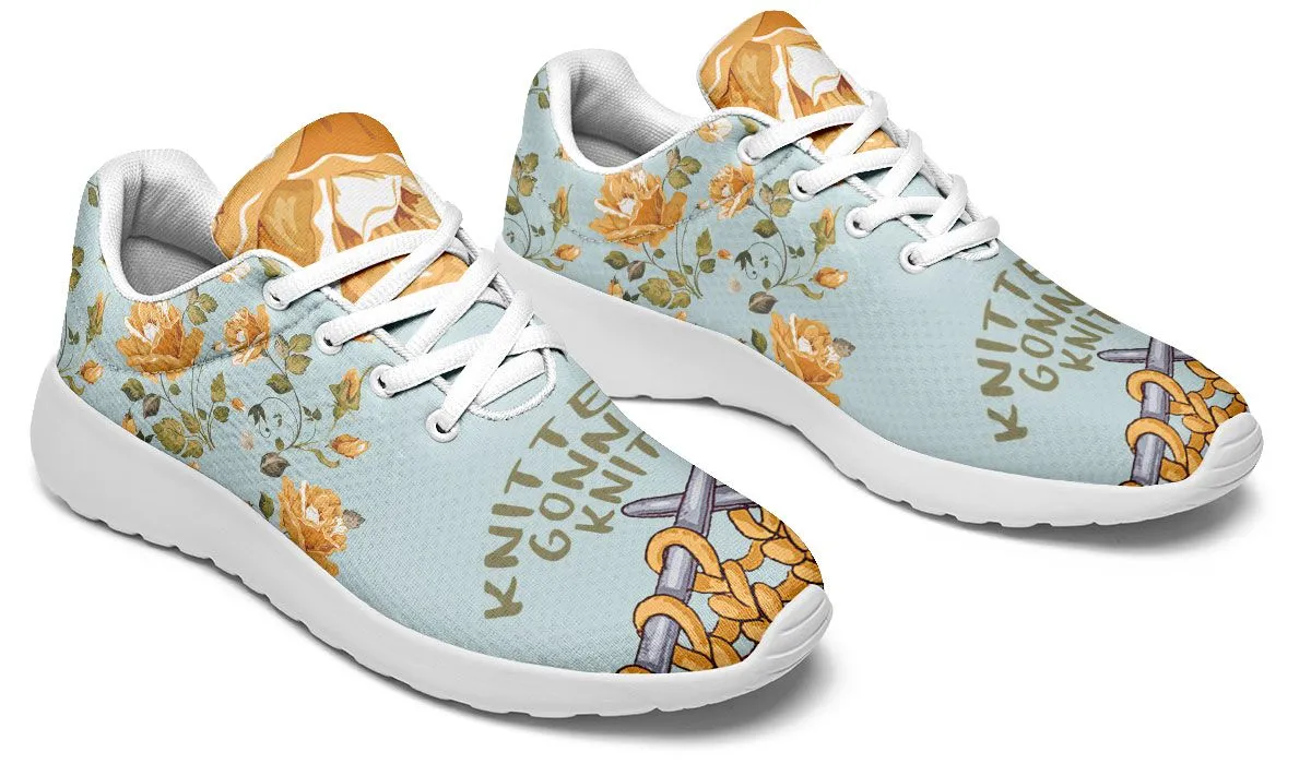 Knitters Gonna Knit Athletic Sneakers