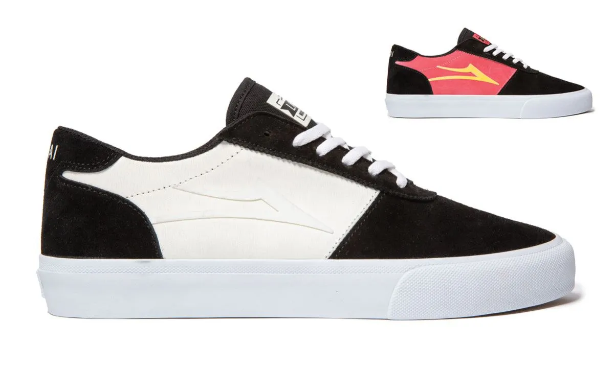 Lakai Manchester Skate Shoes - Black/Red UV