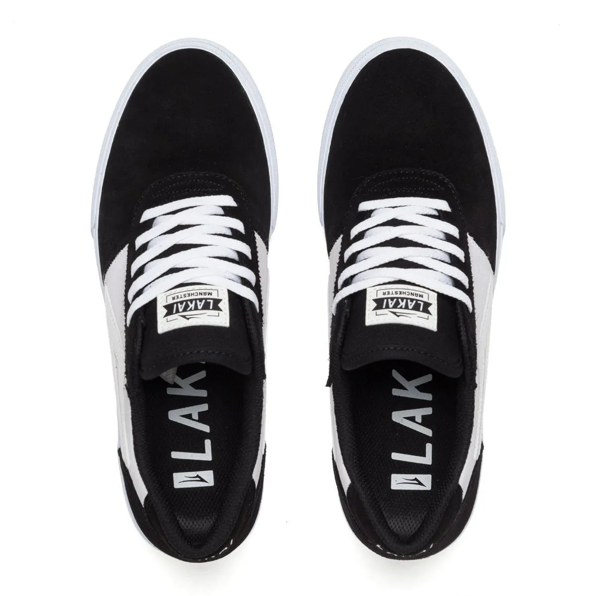 Lakai Manchester Skate Shoes - Black/Red UV