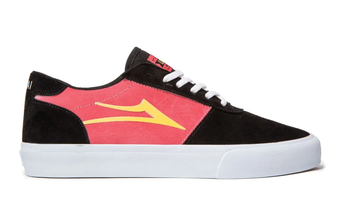 Lakai Manchester Skate Shoes - Black/Red UV