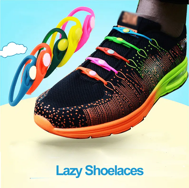 LAZY SHOE LACE (12PCS)---Works in all shoes