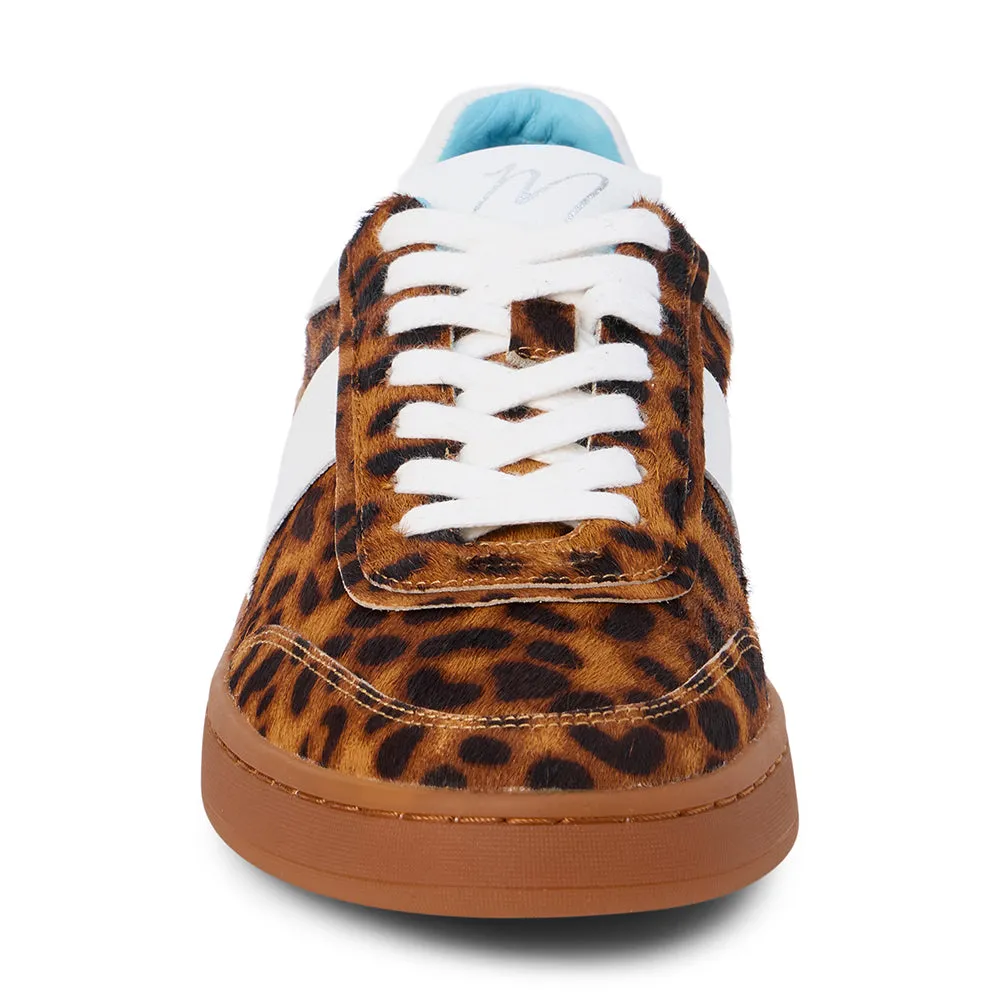 Matisse Quincy Low-Top Sneaker in Tan Leopard