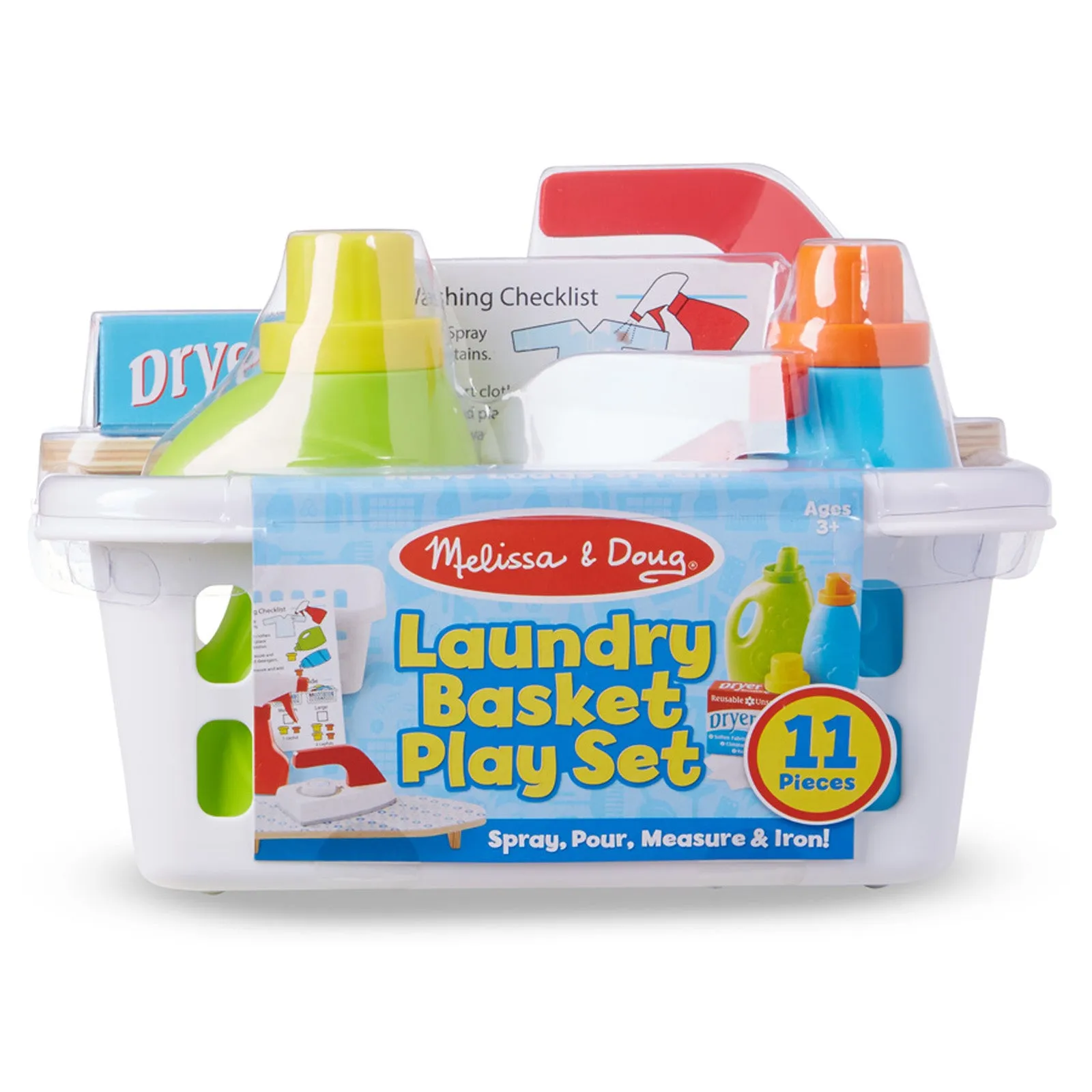 Melissa & Doug 11-Piece Laundry Basket Play Set
