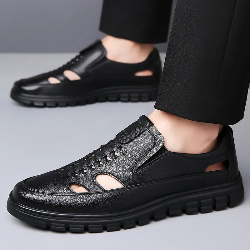 Men's Fashion Leather Sandal Shoes
