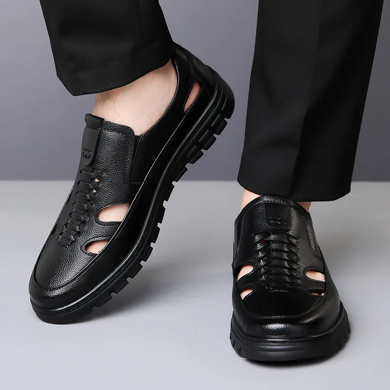 Men's Fashion Leather Sandal Shoes