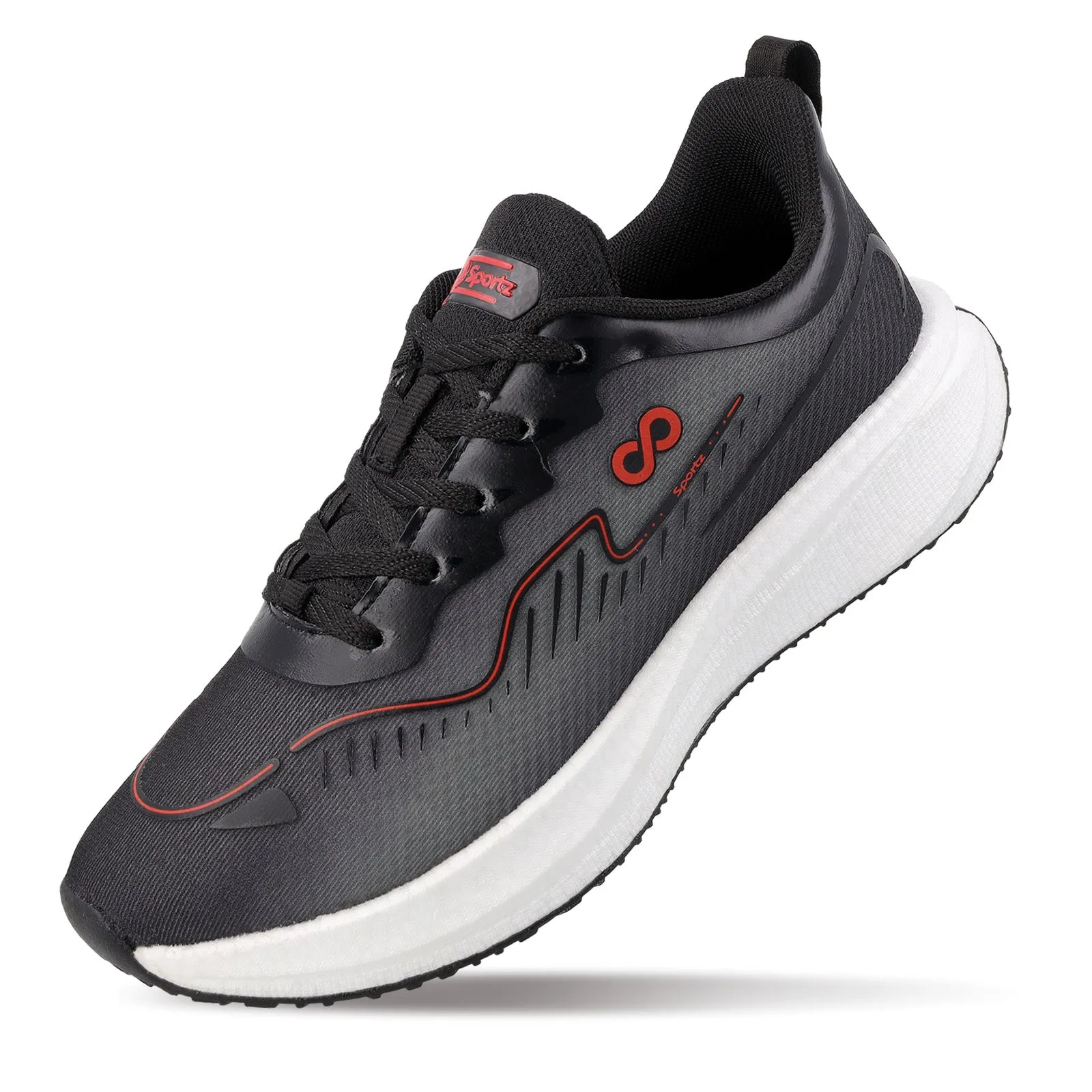 Men's Lace-up Sports Shoe - WS9163 Black