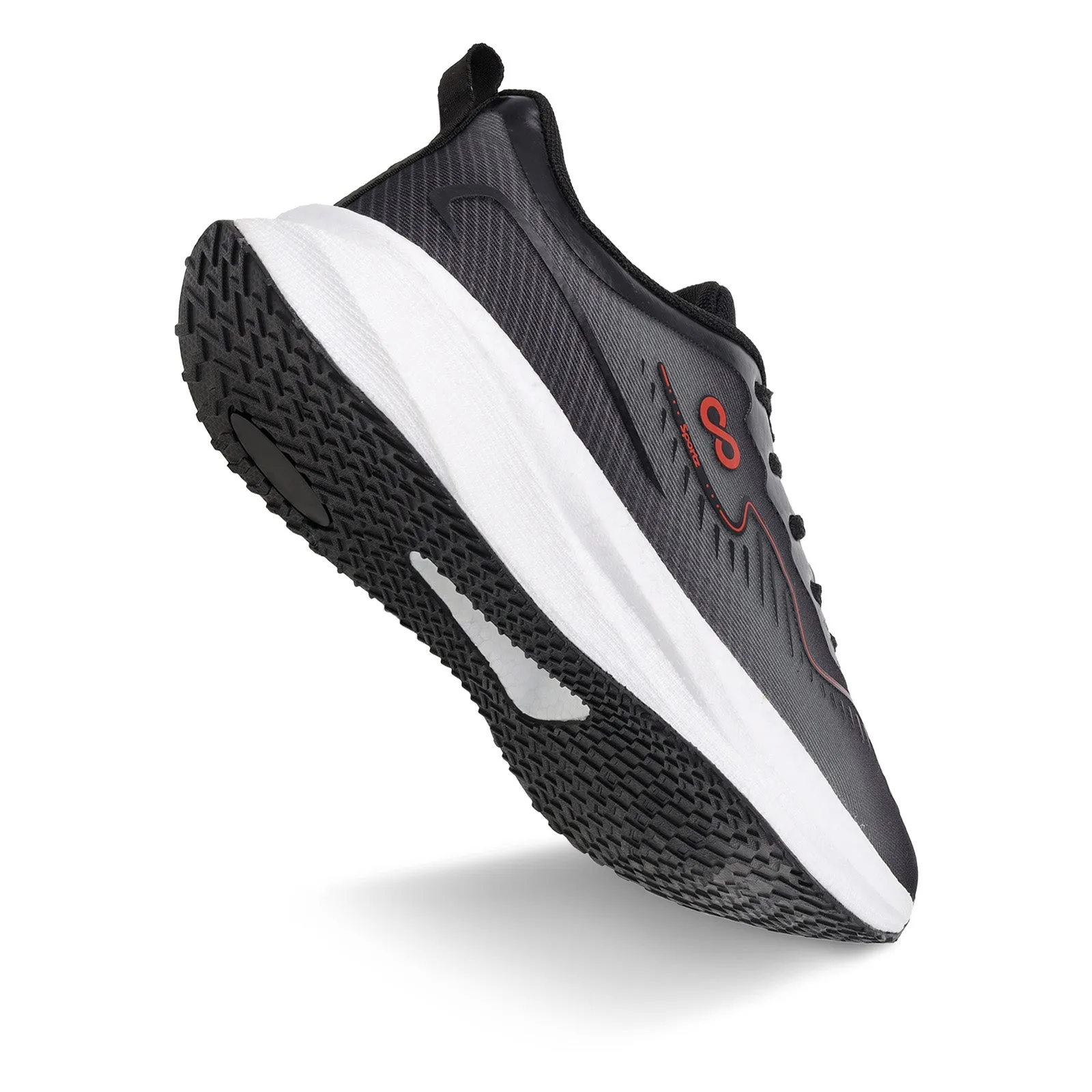 Men's Lace-up Sports Shoe - WS9163 Black