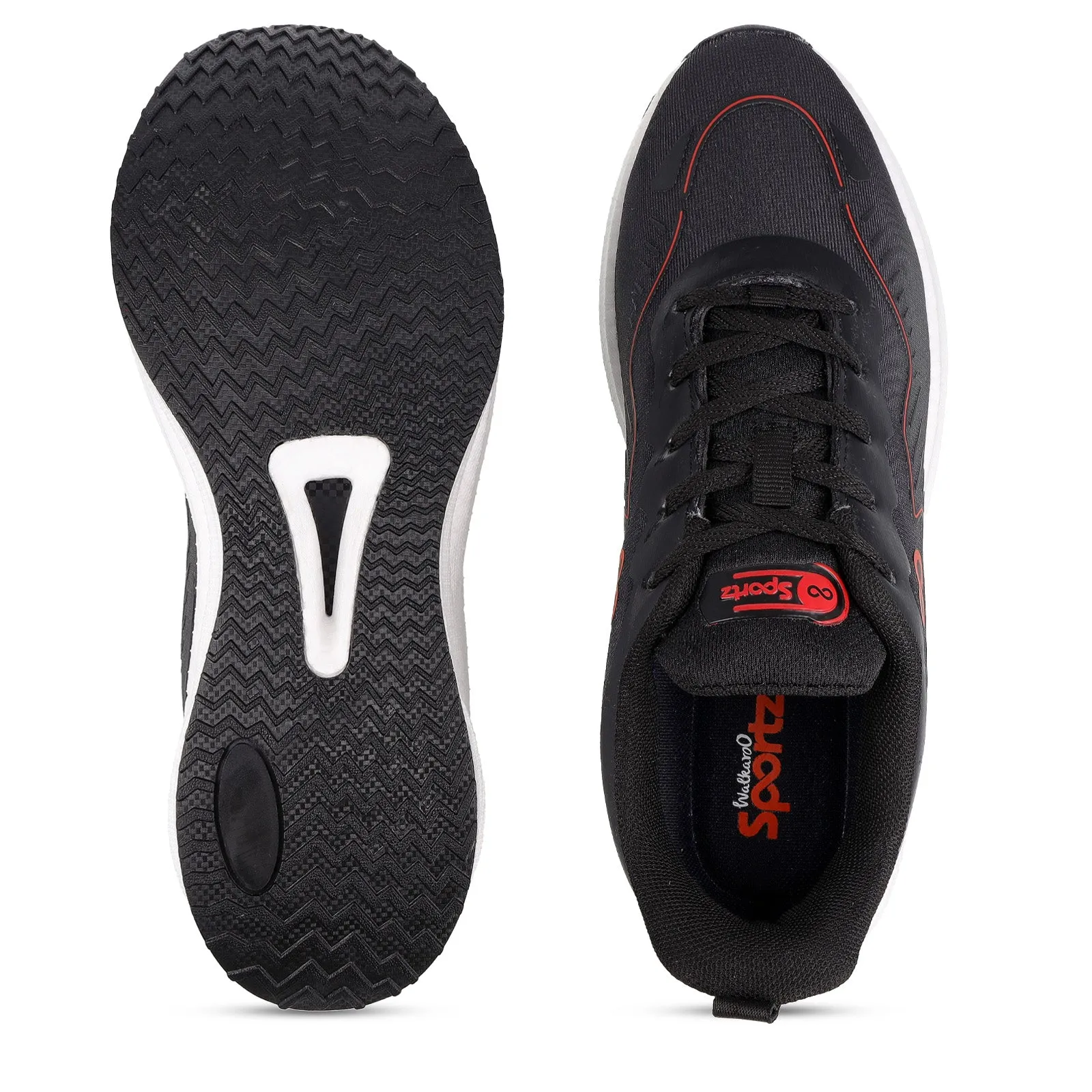 Men's Lace-up Sports Shoe - WS9163 Black