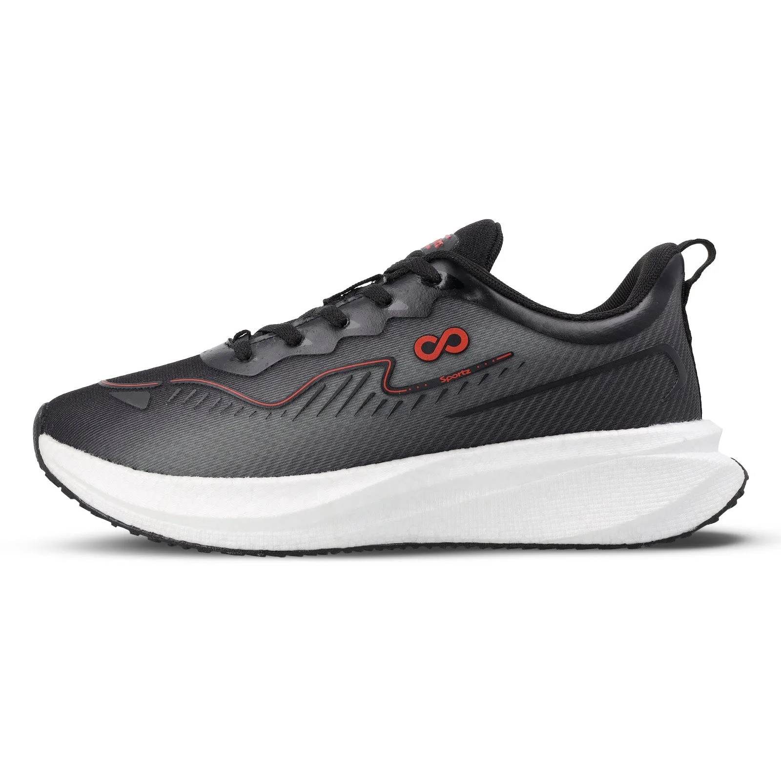 Men's Lace-up Sports Shoe - WS9163 Black