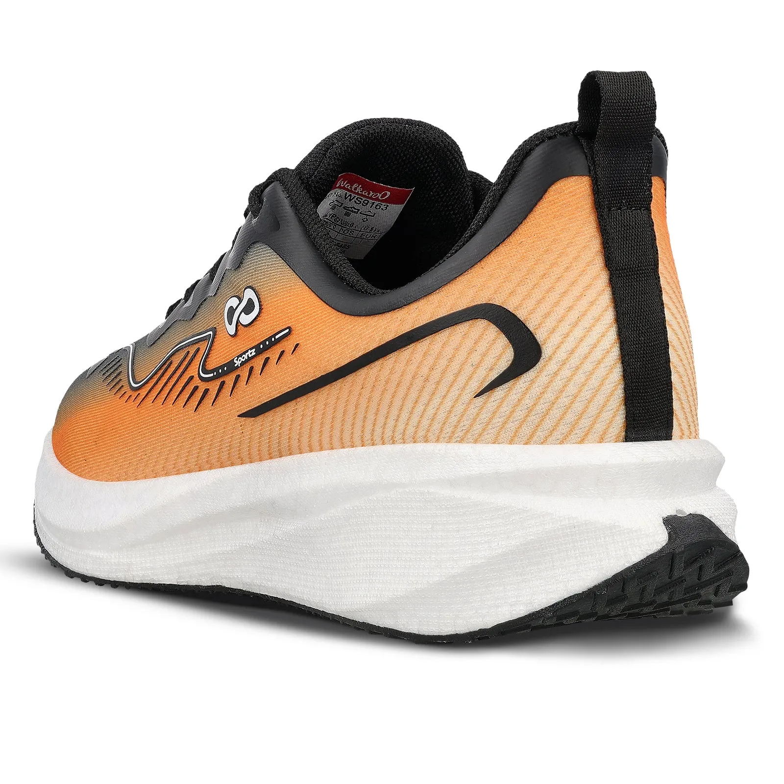 Men's Lace-up Sports Shoe - WS9163 Grey Orange