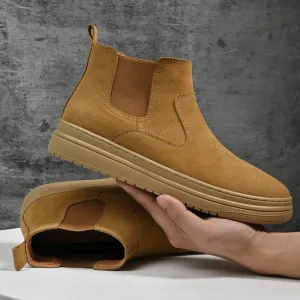 Men's Leather Chelsea Boots Casual Shoes