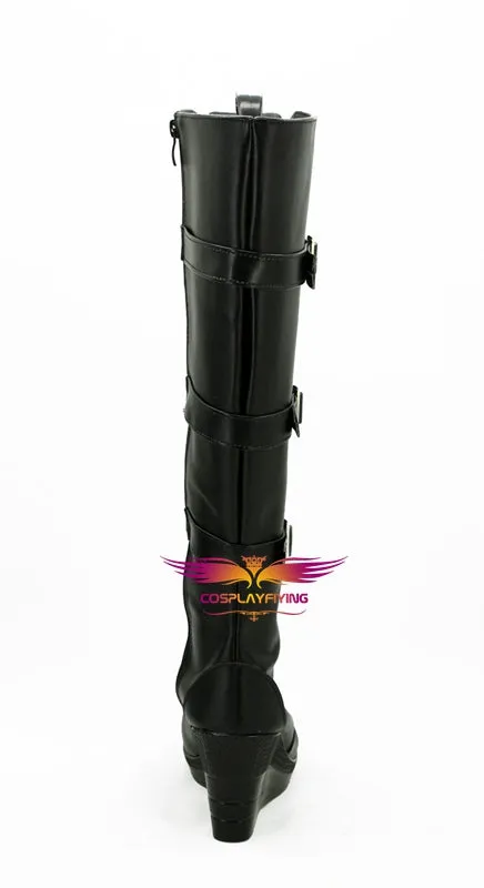 Movie Iron Man 2  Black Widow Natalie Rushman Cosplay Shoes Boots Custom Made for Adult Men and Women