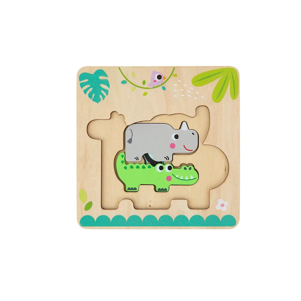 Multi-layered Animal Puzzle 7pc