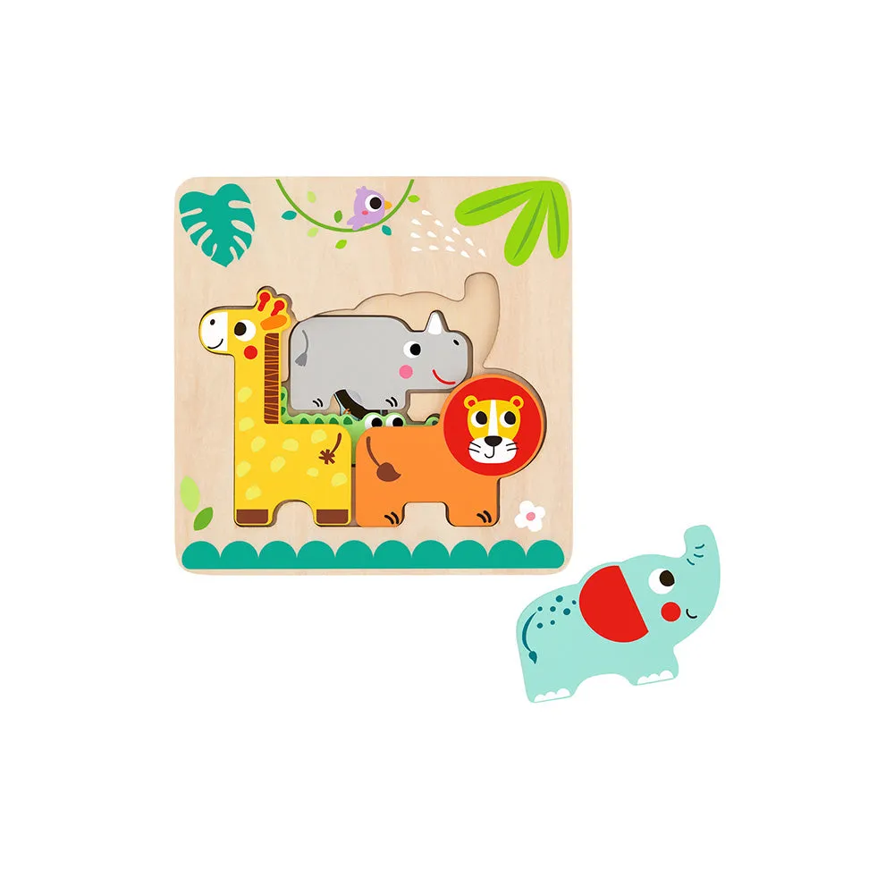 Multi-layered Animal Puzzle 7pc