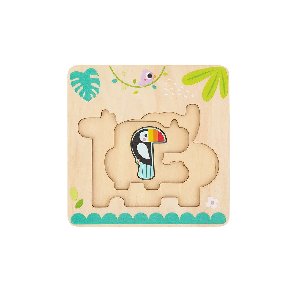 Multi-layered Animal Puzzle 7pc
