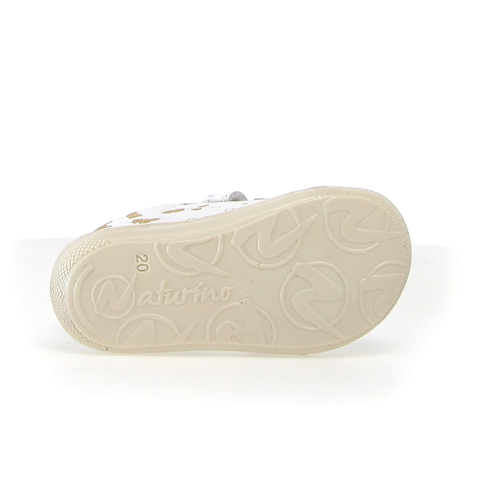 Naturino Girl's and Boy's Cocoon Vl Spring Glitter Print Sneakers - White/Platinum
