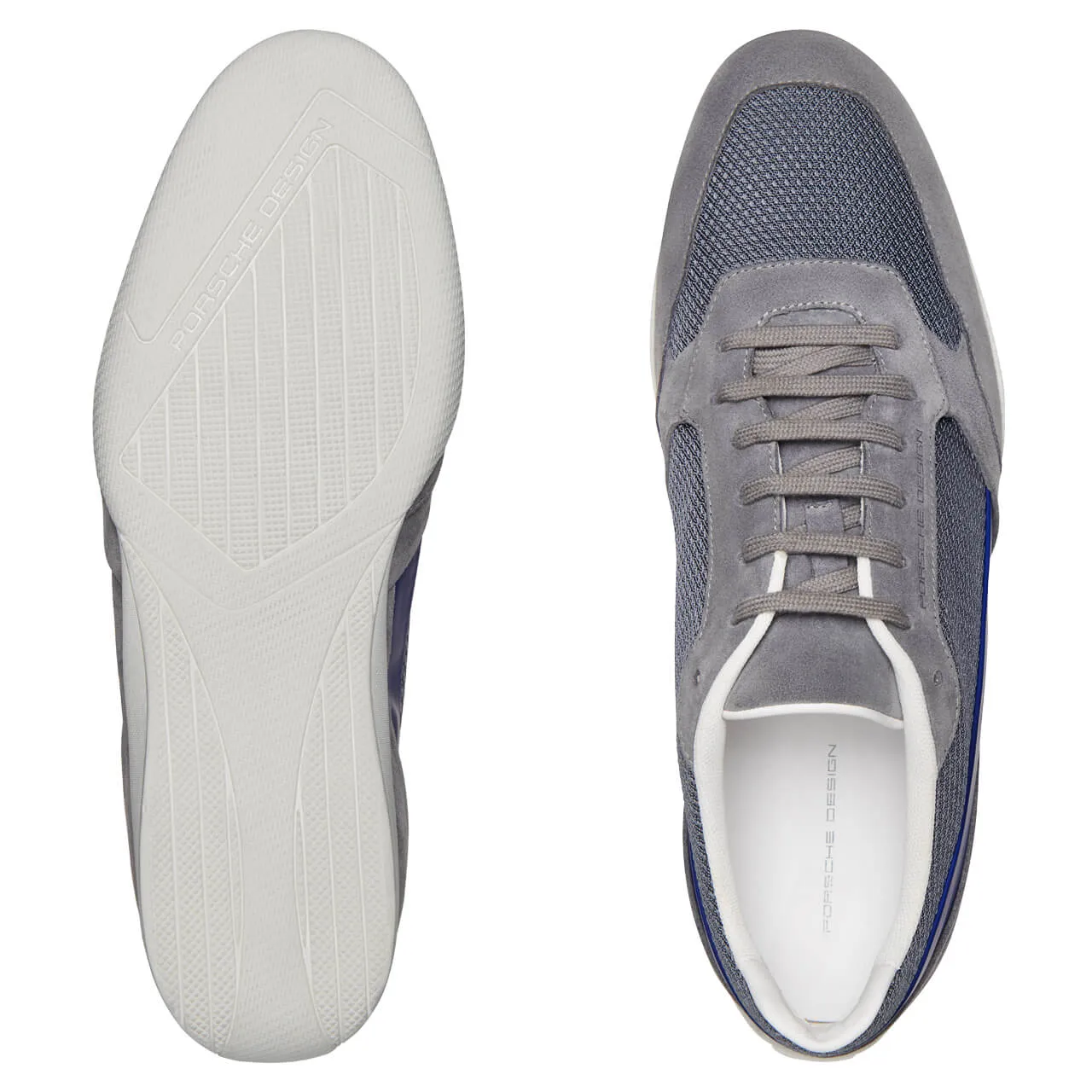 NEW Porsche Design Racer Velours Mesh Asphalt Sneakers US 7 MSRP $355