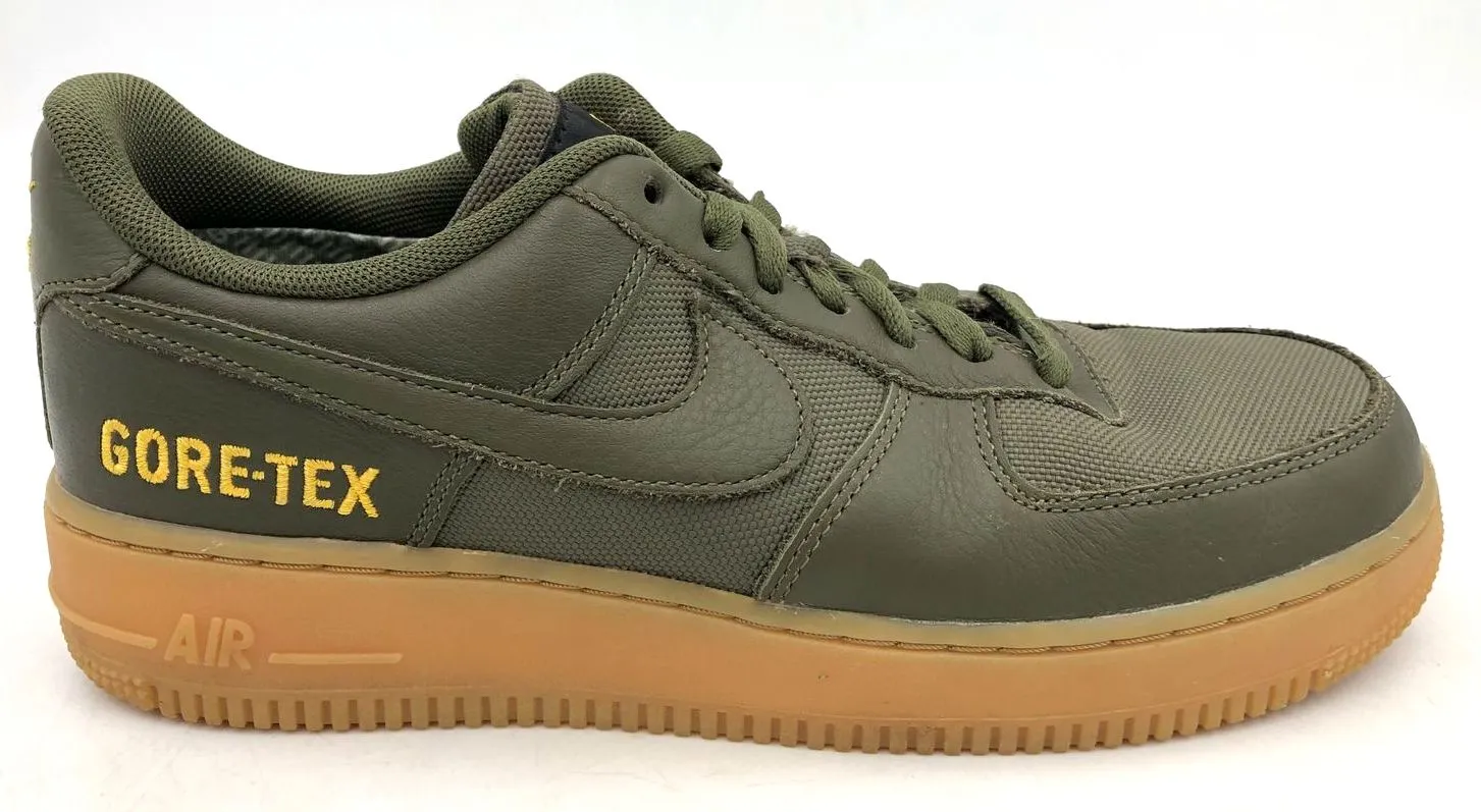 Nike Air Force 1 Gore-Tex Low 'Medium Olive' Men's Green Sneakers - Sz 7 ( COA)