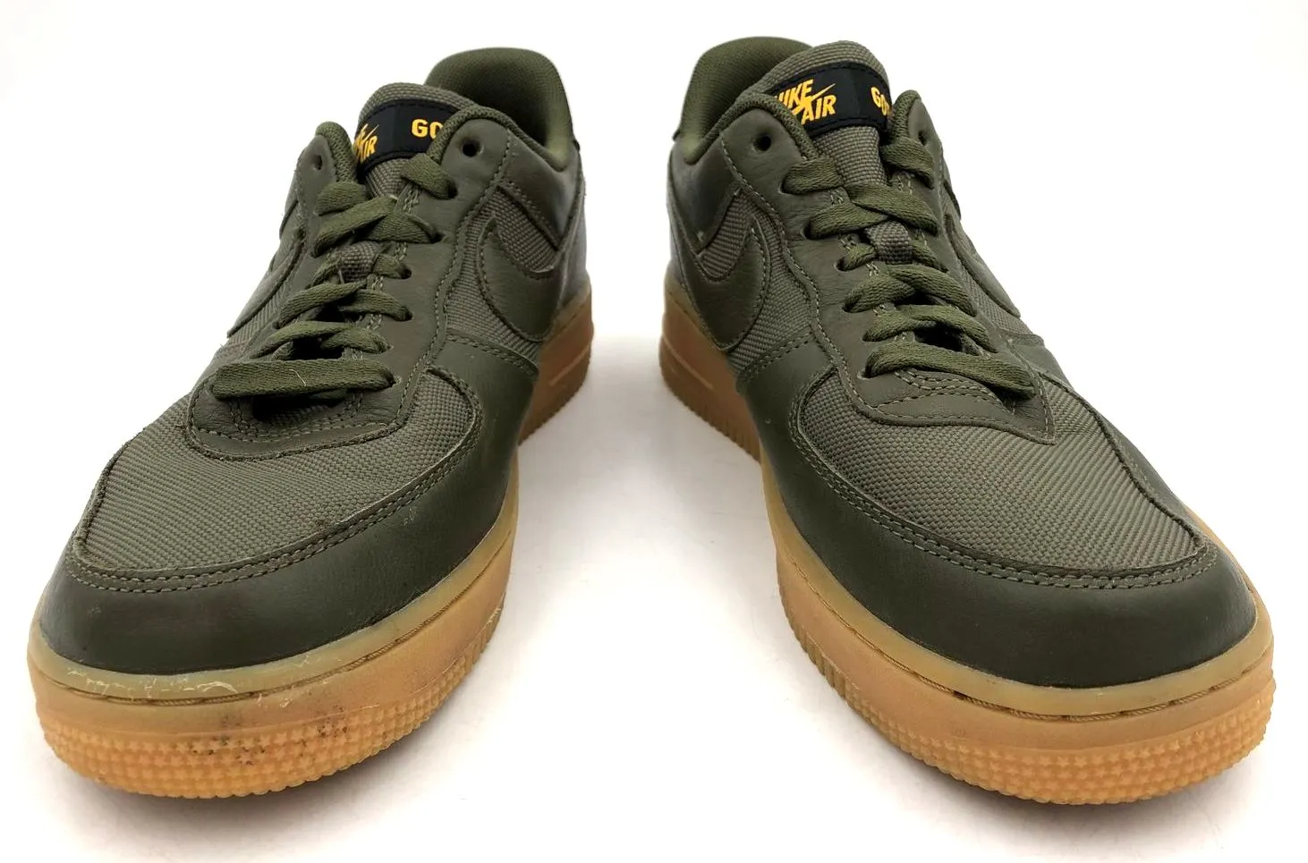 Nike Air Force 1 Gore-Tex Low 'Medium Olive' Men's Green Sneakers - Sz 7 ( COA)
