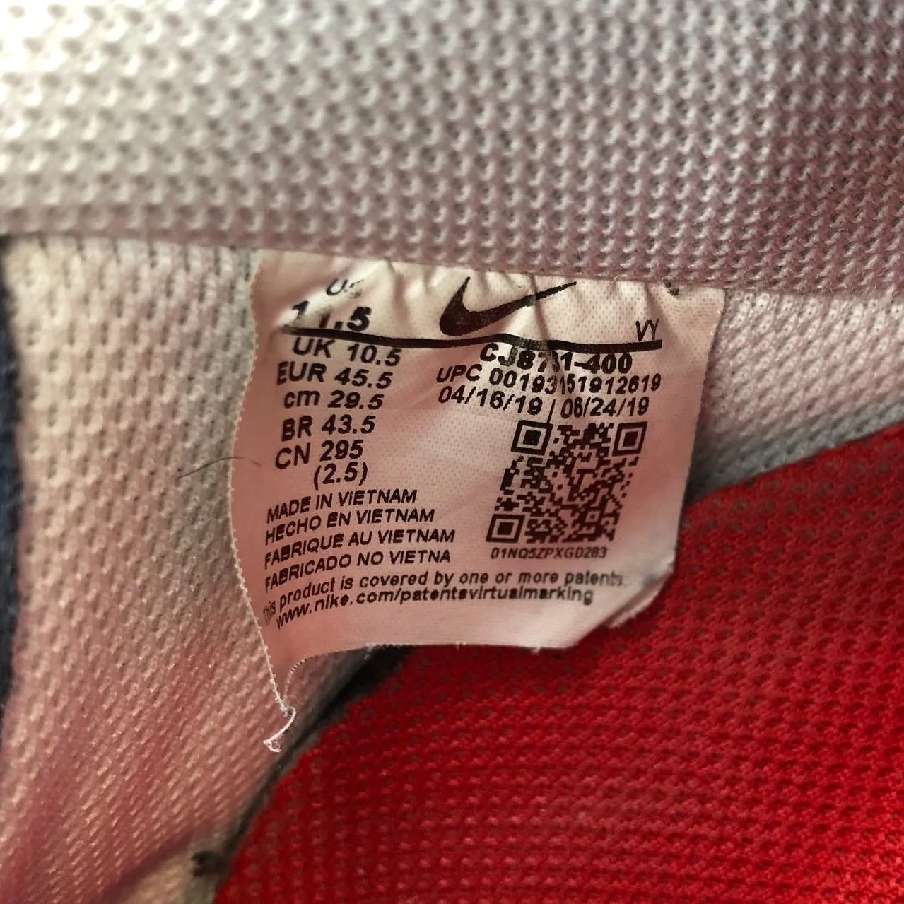 Nike Air Force 1 Low 'USA' Sneakers - Size 11.5 ( COA)