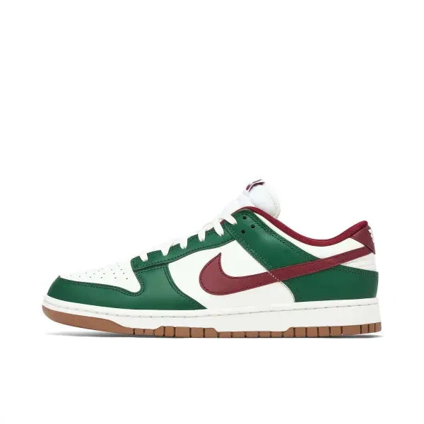 Nike Dunk Low White Green Team Red -Preorder