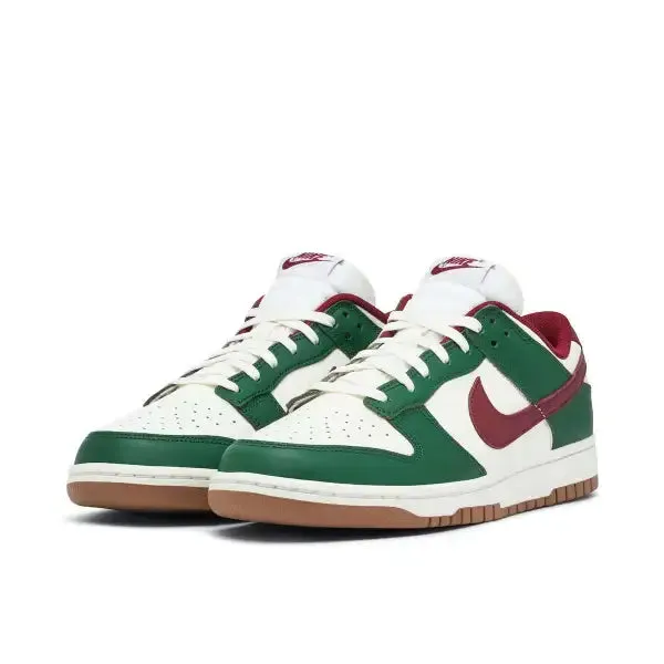 Nike Dunk Low White Green Team Red -Preorder